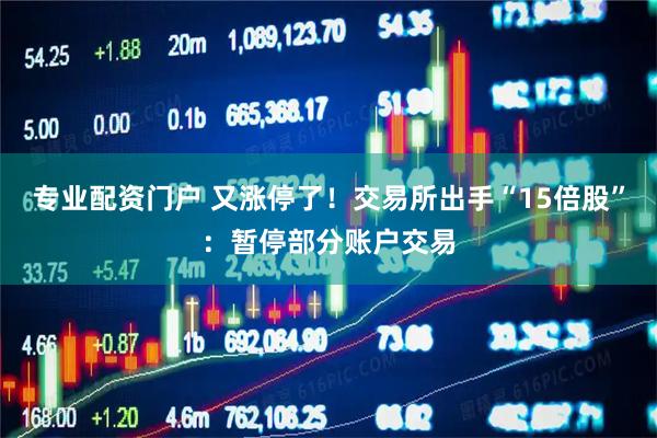 专业配资门户 又涨停了！交易所出手“15倍股”：暂停部分账户交易